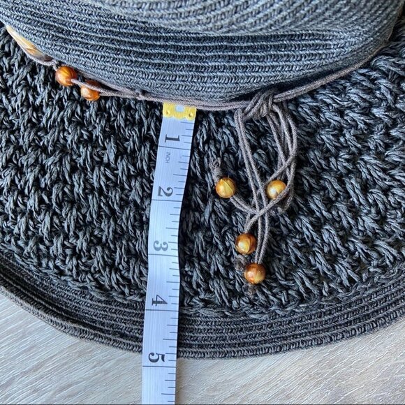 Sun  N’ Sand Beaded Paper Braid Hat - Picture 15 of 15